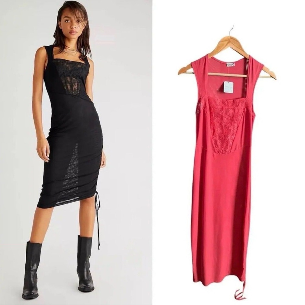 Free People Corset Convertible Mesh Dress Size Small NWT